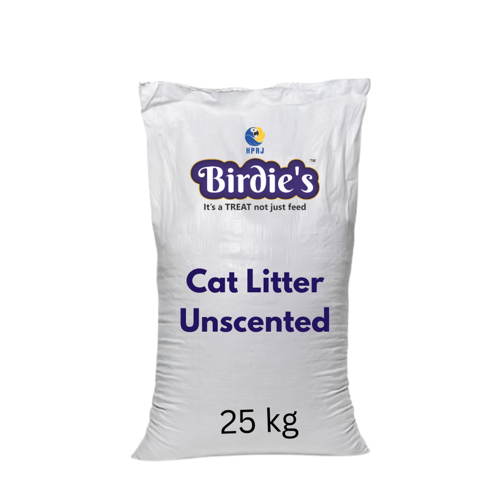Birdie’s Unscented Cat Litter | 25kg Bulk Bag | Premium Dust-Free Formula