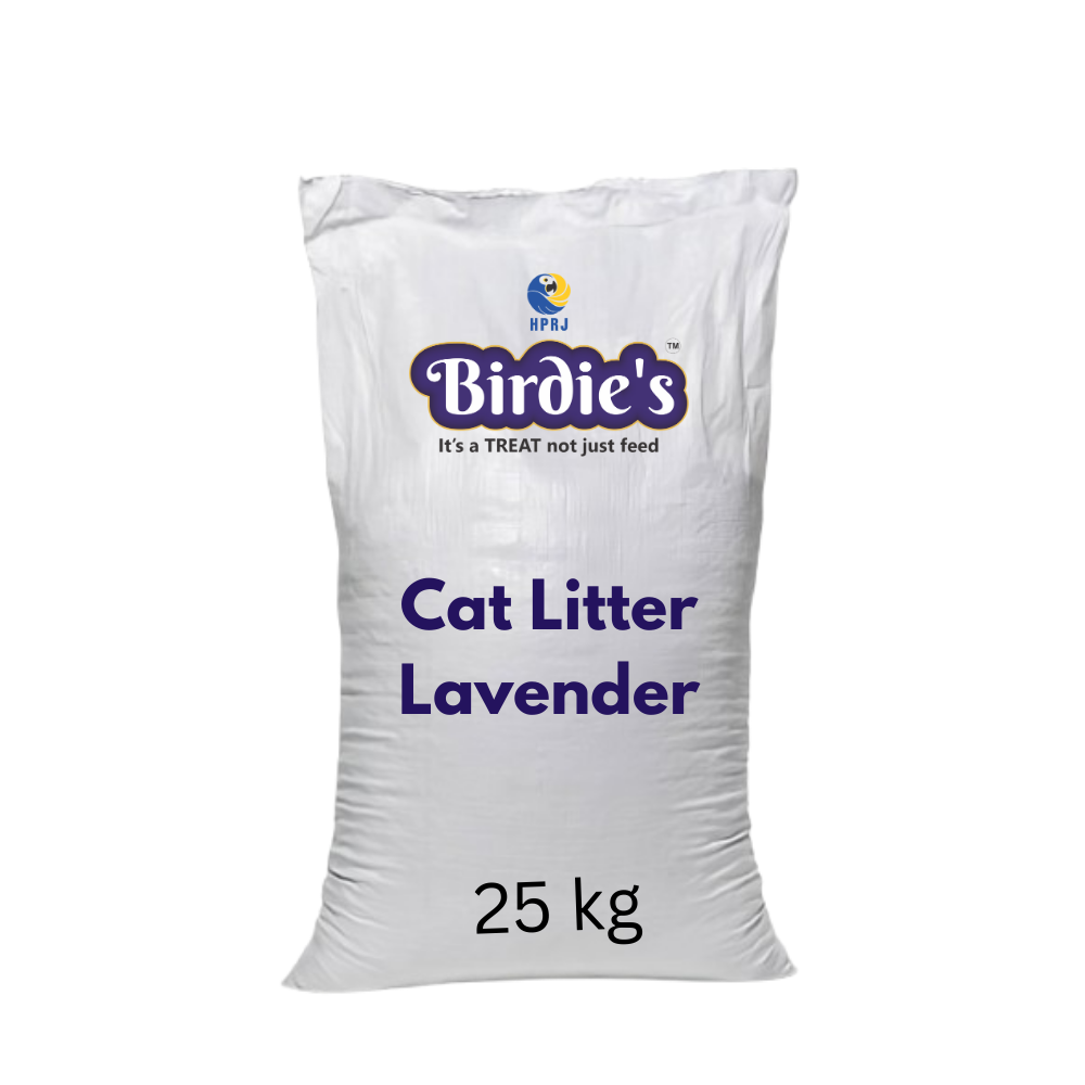 Birdie’s Lavender Cat Litter | 25kg Bulk Bag | Soothing Scent & Dust-Free