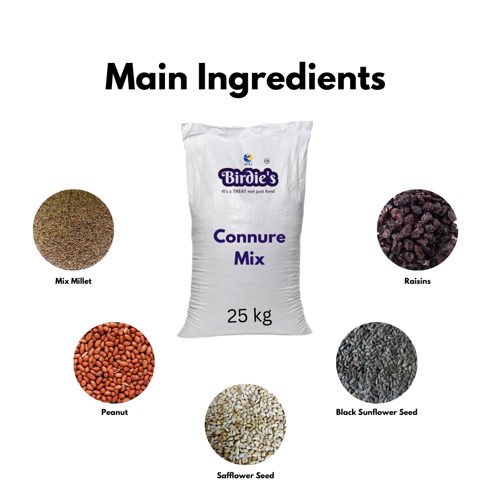 Birdie's Connure Mix Bird Food, 25 kg Bulk Bag