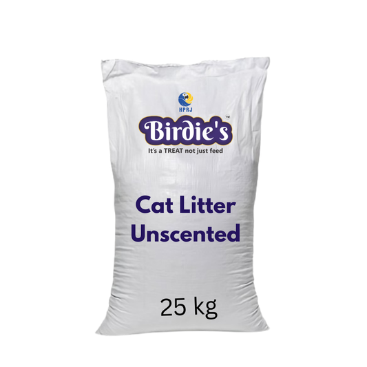 Birdie’s Unscented Cat Litter | 25kg Bulk Bag | Premium Dust-Free Formula