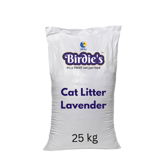 Birdie’s Lavender Cat Litter | 25kg Bulk Bag | Soothing Scent & Dust-Free