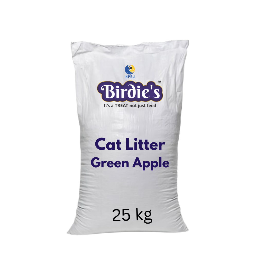 Birdie’s Green Apple Cat Litter | 25kg Bulk Bag| Fresh & Dust-Free