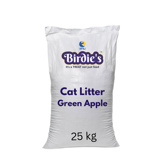 Birdie’s Green Apple Cat Litter | 25kg Bulk Bag| Fresh & Dust-Free