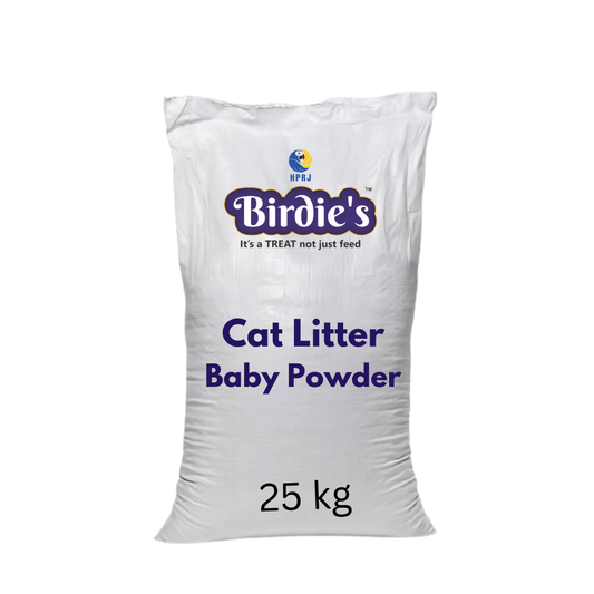Birdie’s Baby Powder Cat Litter | 25kg Bulk Bag | Soft & Dust-Free