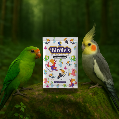 Birdie's Mix Seeds Food for Medium Size Birds (COKATIEL, Parakeet & Conure) - (500 G), Balance Diet, High Nutritious, 100% Natural - Chemical Free, Strengthen Feather, Bright Colour, Stronger Bone.