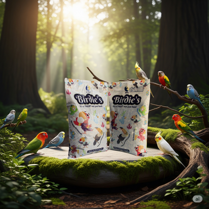 Birdie's Mix Seeds for Small Size Birds 1Kg + 1Kg Mix Seeds Medium Size Birds (Lovebird, Budgies, COKATIEL, Parakeet, Conure), 100% Natural, Chemical Free.