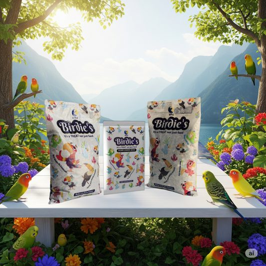 Birdie's Combo of Sunflower Seed 500g + 1Kg Mix Seeds for Small Size Birds+ 1Kg Mix Seeds for Medium Size Birds (Lovebird, Budgies, COKATIEL, Parakeet & Conure), 100% Natural and Chemical Free.