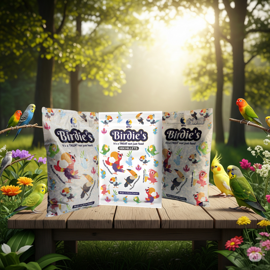 Birdie's Combo of Mix Millet (KANGANI) 1Kg + 1Kg Mix Seeds for Small + 1Kg Mix Seeds for Medium Size Birds(Lovebird, Budgies, COKATIEL, Parakeet & Conure), 100% Natural, Veterinary Approved