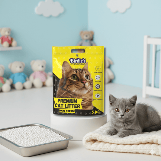 Birdie’s Baby Powder Cat Litter | 5kg | Soft & Dust-Free