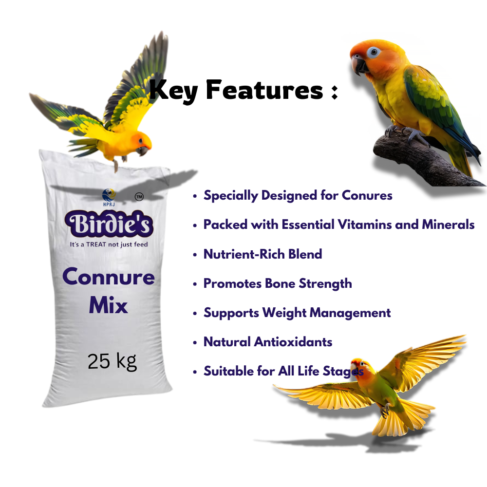Birdie's Connure Mix Bird Food, 25 kg Bulk Bag