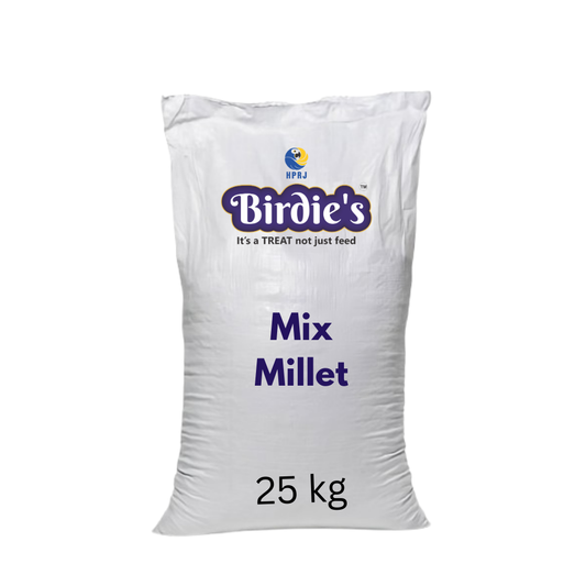Birdie's Mix Millet,Bird Food for Medium to Small Sizes Birds, 25 kg Bulk Bag