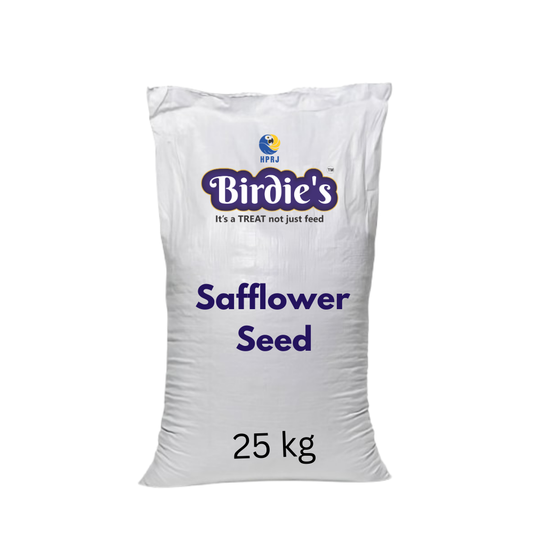 Birdie's Safflower Seed, Bird Food for All Types of Birds, 25 kg Bulk Bag